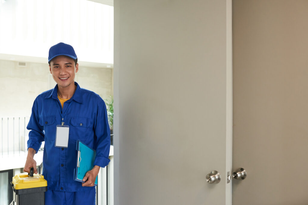 cheerful handyman